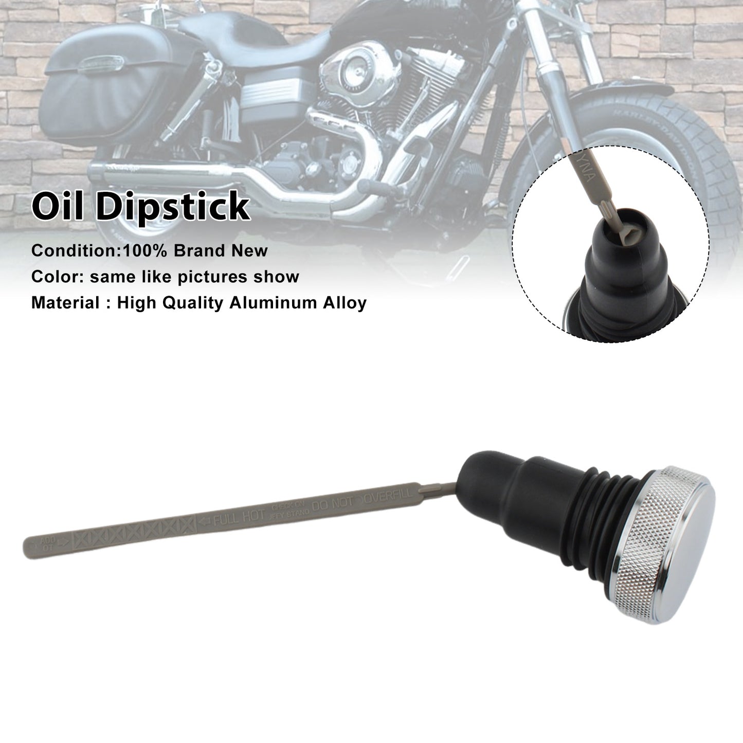 2014-2017 Harley-Davidson Dyna Low Rider (EFI) -FXDL 0710-0153 Oil Dipstick