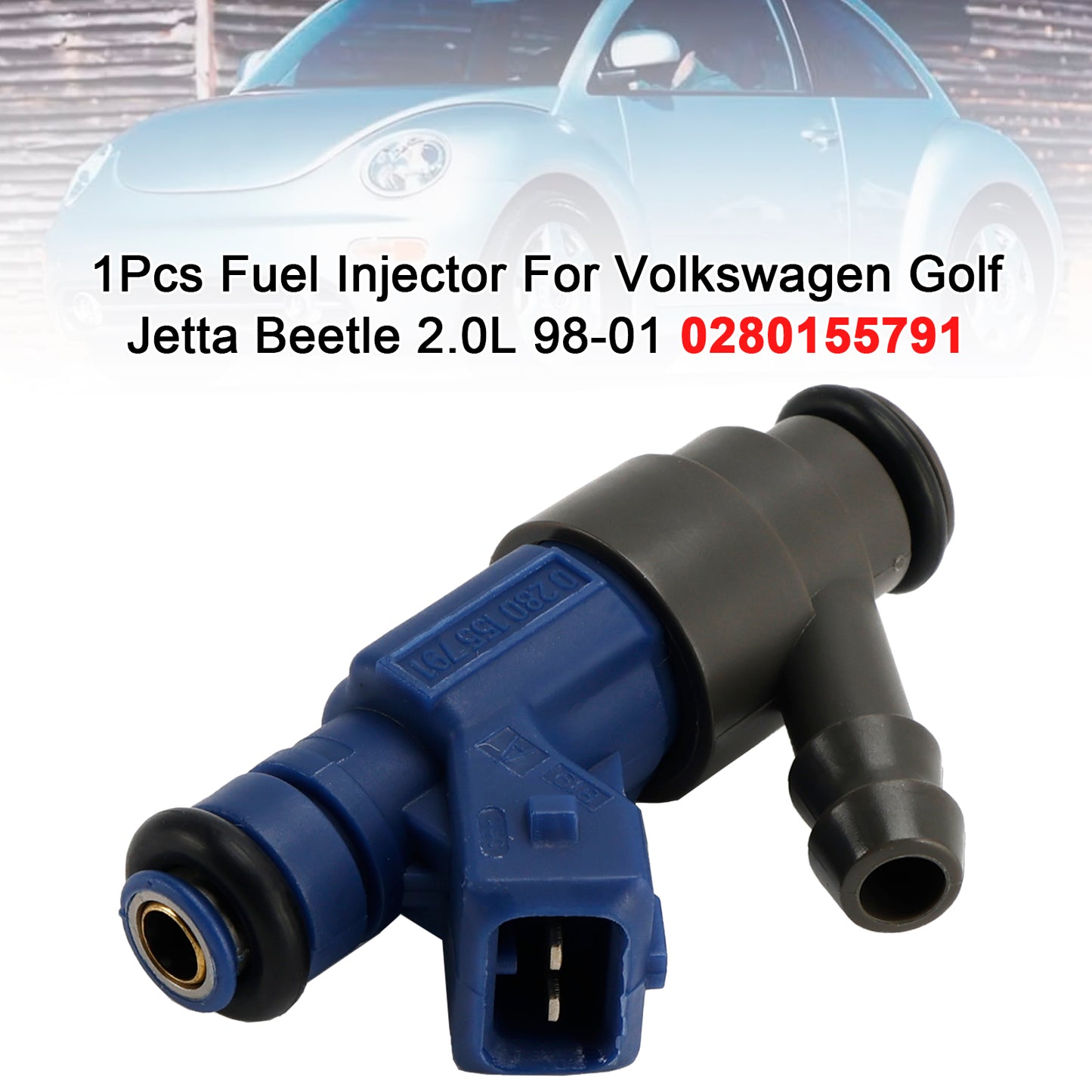 1999-2001 Volkswagen Jetta 2.0L I4 0280155791 1Pcs Fuel Injector