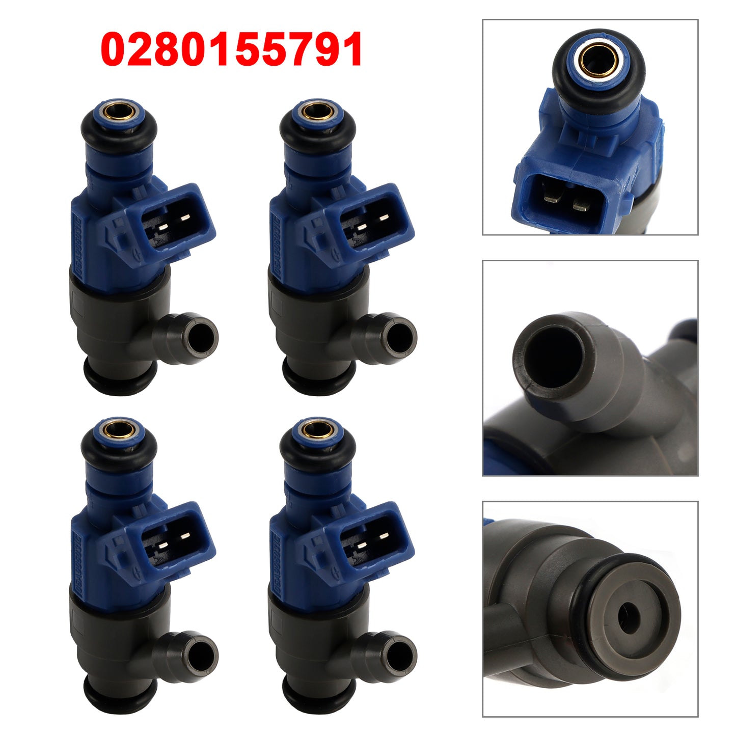 1999-2001 Volkswagen Golf 2.0L I4 0280155791 4Pcs Fuel Injector