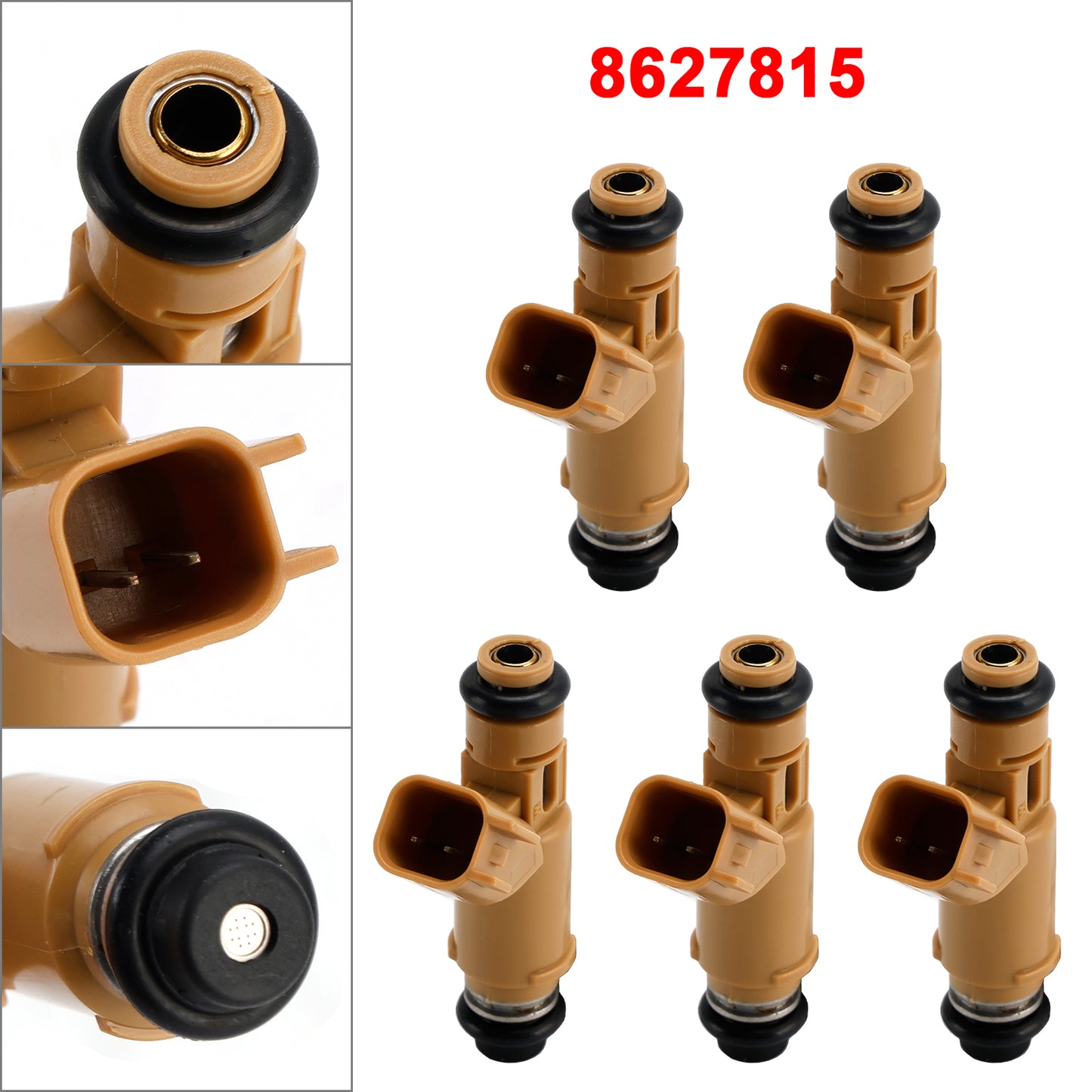 2004-2010 Volvo S40 V50 C30 B5244S4 2.4L I5 8627815 5Pcs Fuel Injector