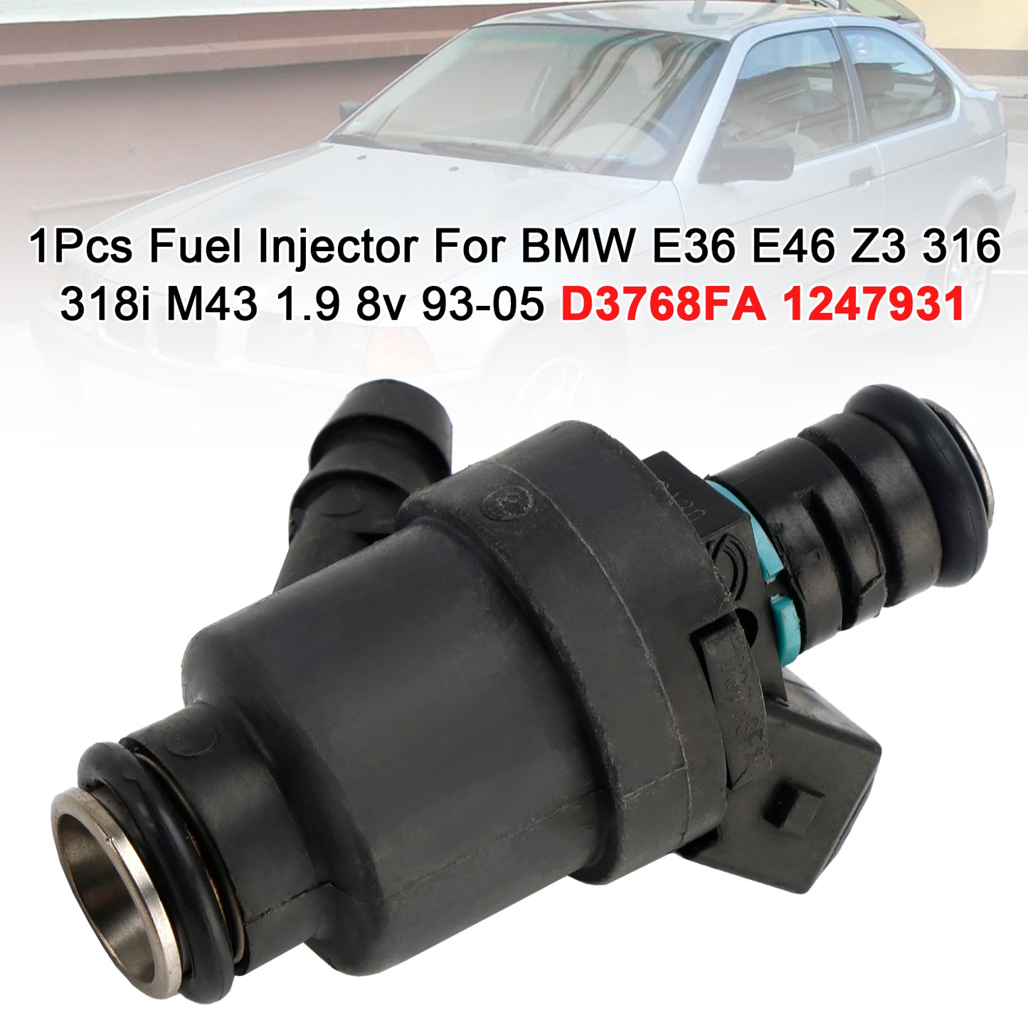 1993-2005 BMW E36 E46 Z3 316 318i M43 1.9 8v 93-05 D3768FA 1247931 1Pcs Fuel Injector