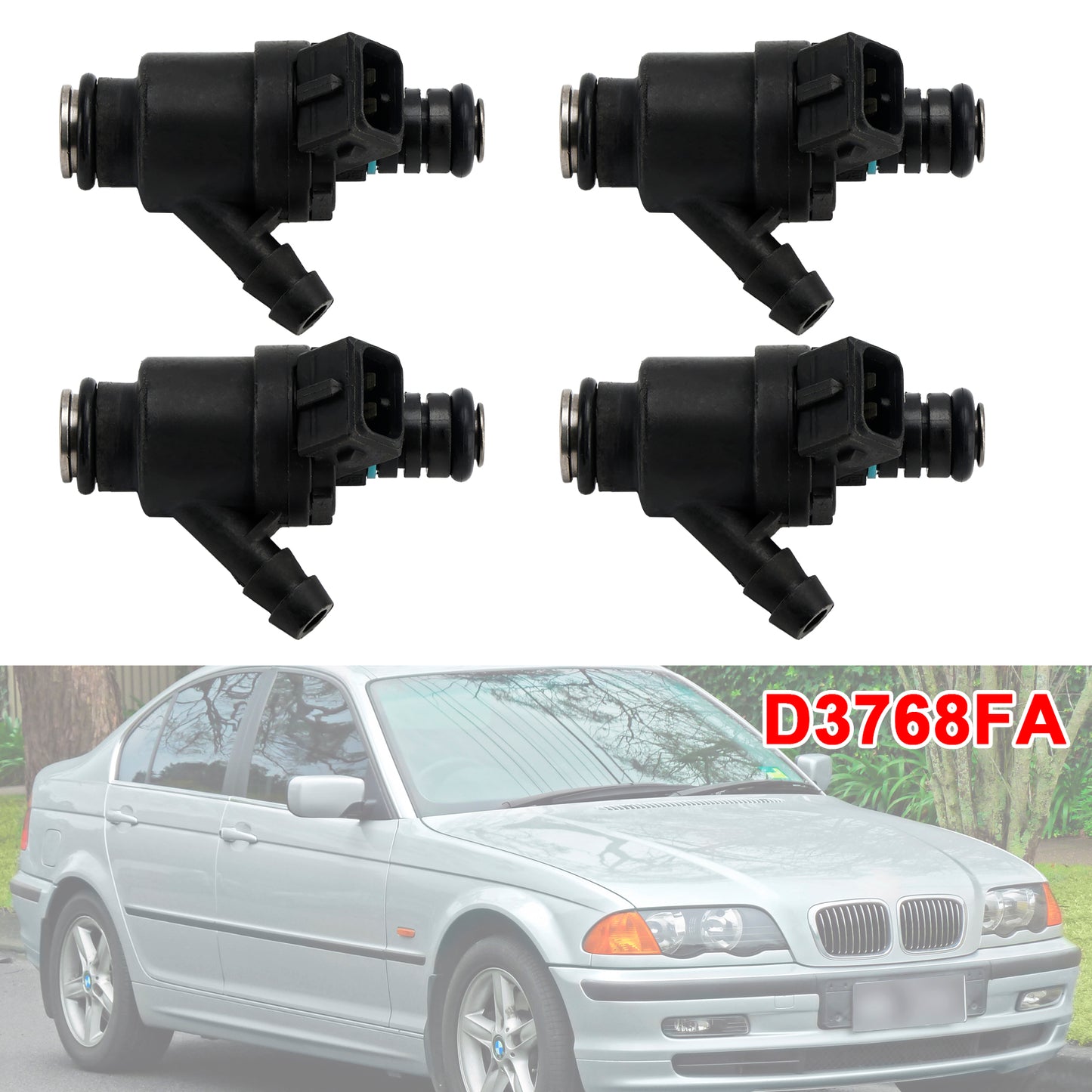 1993-2005 BMW E36 E46 Z3 316 318i M43 1.9 8v 93-05 D3768FA 1247931 4Pcs Fuel Injector