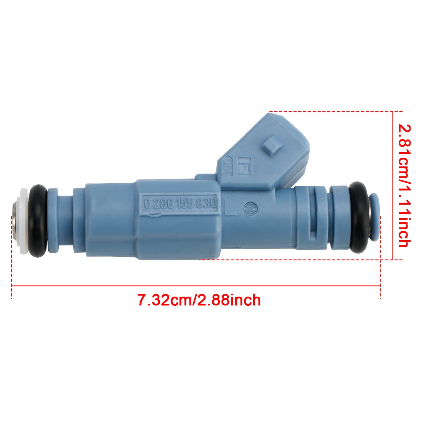 2004/04-2007/07 Volvo V70 II P80 2.4L Petrol 0280155830 1Pcs Fuel Injector