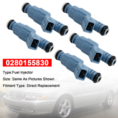 1998/09-2005/10 Volvo C70 I Cabriolet 2.3L Petrol 0280155830 5Pcs Fuel Injector