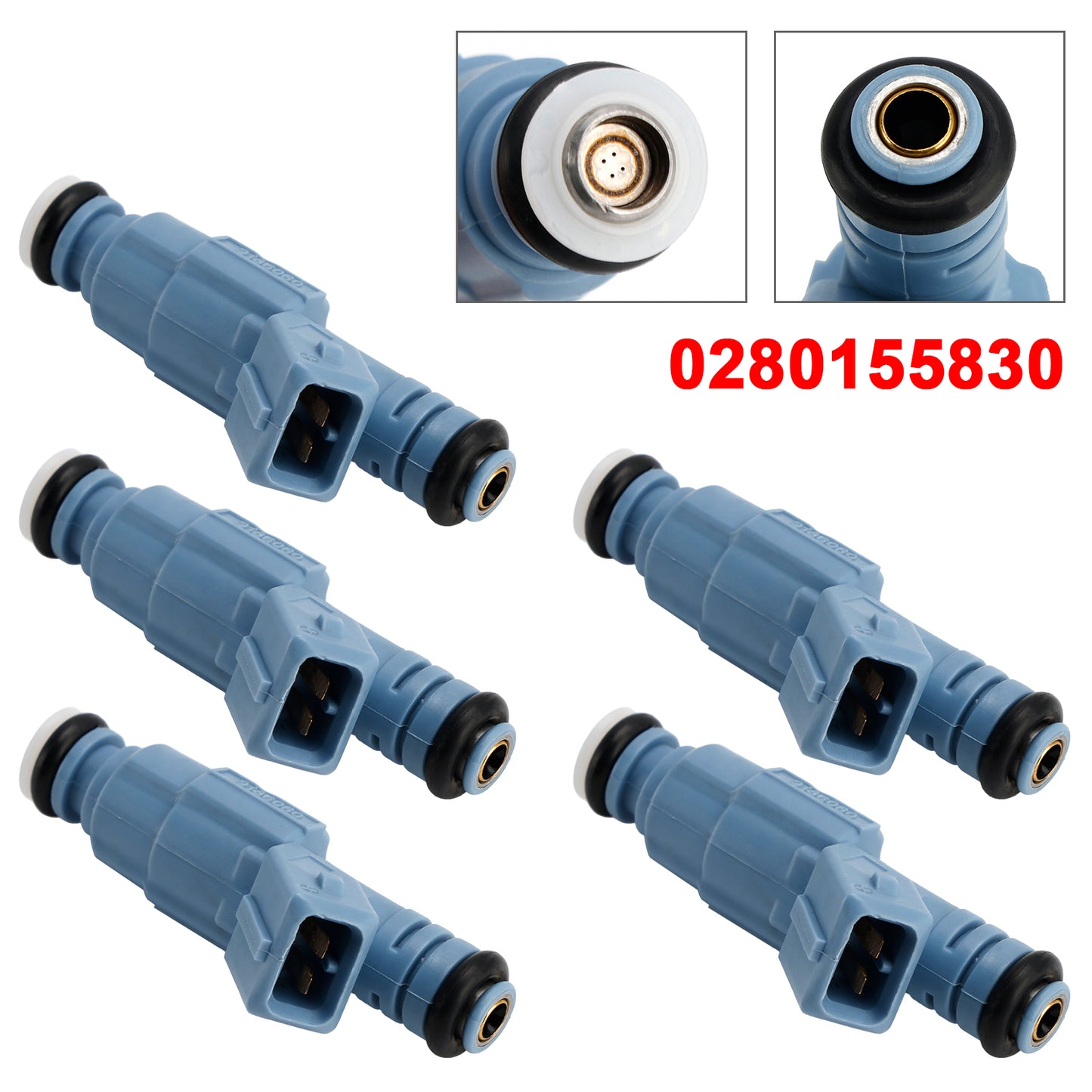 1998/09-2005/10 Volvo C70 I Cabriolet 2.3L Petrol 0280155830 5Pcs Fuel Injector