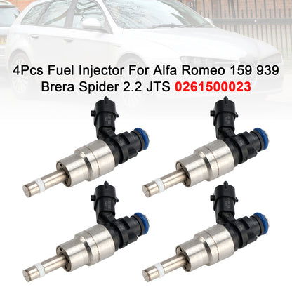 2006-2011 Alfa Romeo Brera (939_) 2.2 JTS (939.DXB11)2198ccm 136KW Hatchback 0261500023 4Pcs Fuel Injector