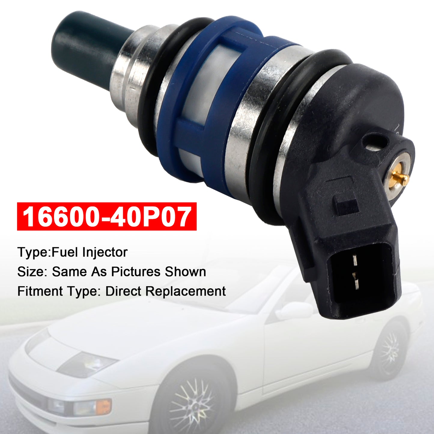 1989-1996 Nissan 300ZX Z32 3.0L TURBO V6 16600-40P07 1Pcs Fuel Injector
