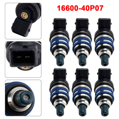 1989-1996 Nissan 300ZX Z32 3.0L TURBO V6 16600-40P07 6Pcs Fuel Injector