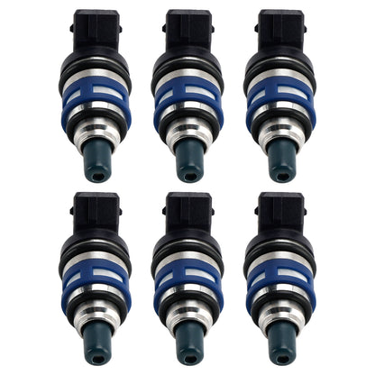 1989-1996 Nissan 300ZX Z32 3.0L TURBO V6 16600-40P07 6Pcs Fuel Injector