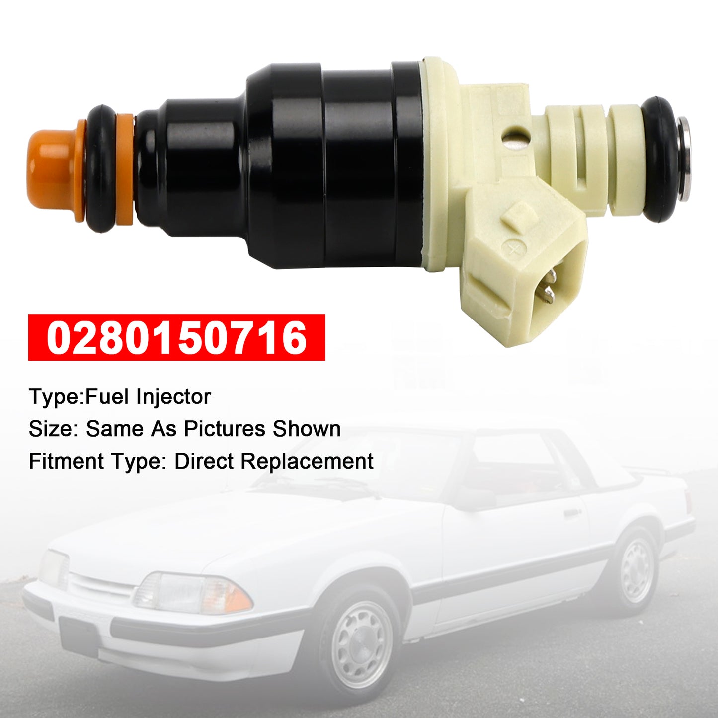 1987-1993 Ford Mustang 0280150211 1Pcs Fuel Injector