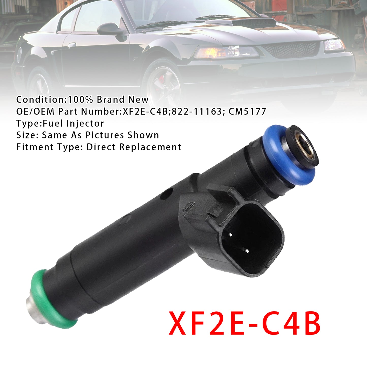 2003-2004 Ford Taurus V6 3.0L XF2E-C4B 1Pcs Fuel Injector