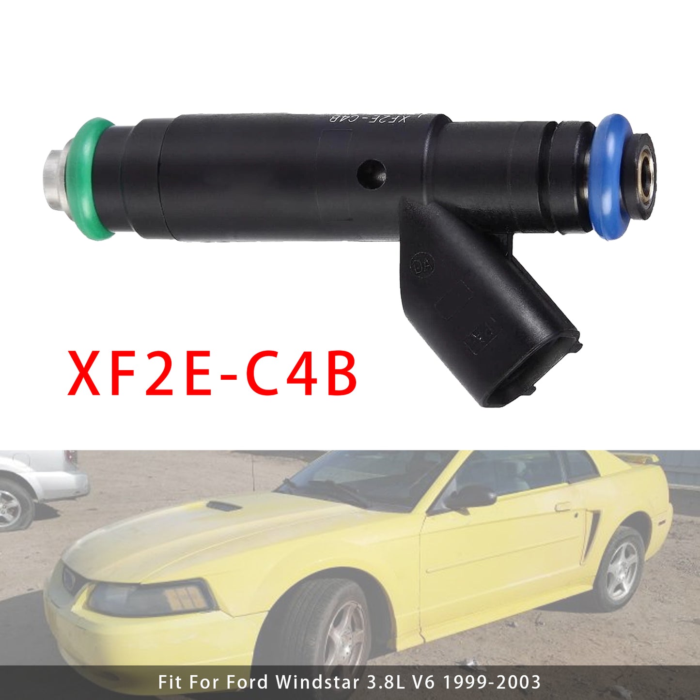 2003-2004 Ford Taurus V6 3.0L XF2E-C4B 1Pcs Fuel Injector