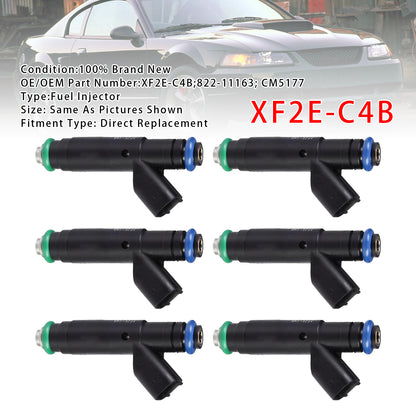 2003-2004 Ford Taurus V6 3.0L XF2E-C4B 6Pcs Fuel Injector