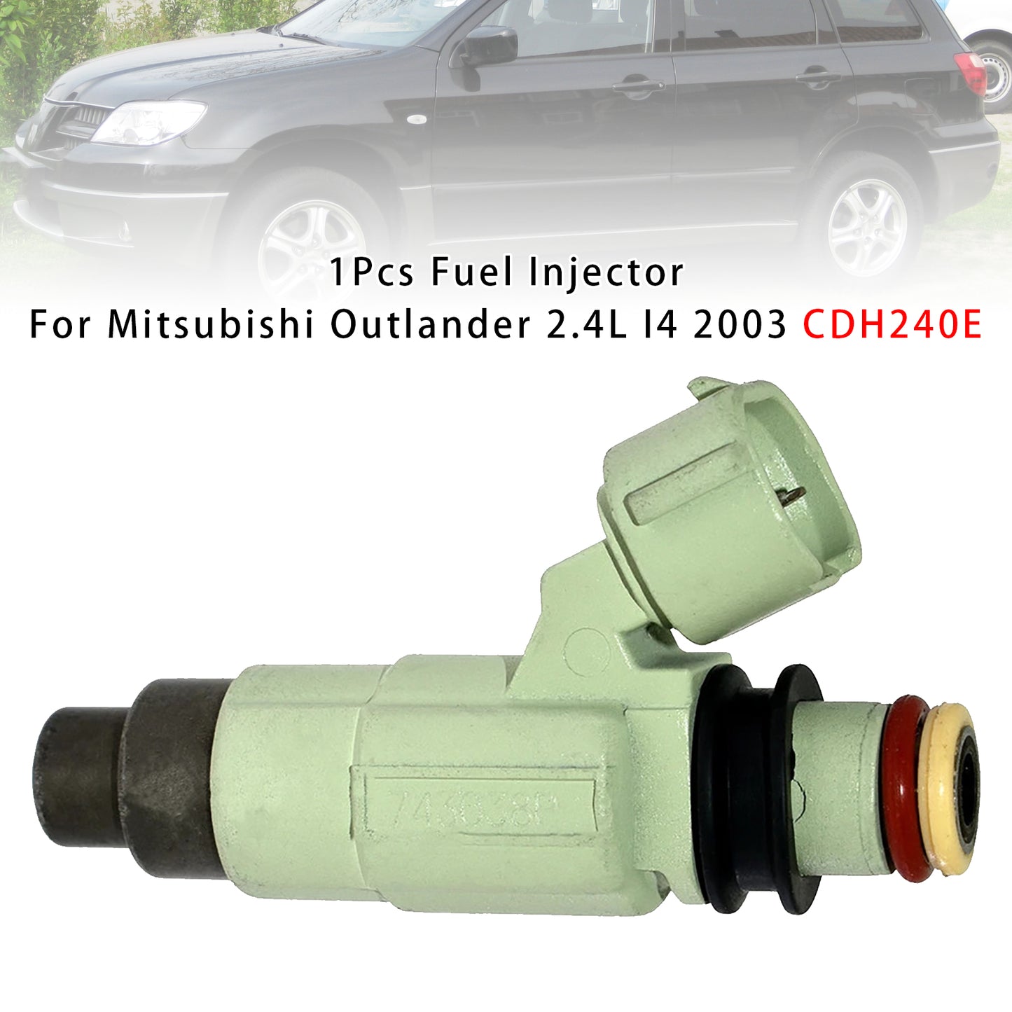 Mitsubishi Outlander 2.4L I4 2003 CDH240E 1Pcs Fuel Injector