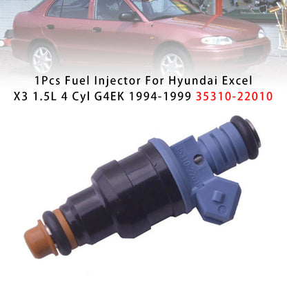 7/1994-12/1998 Hyundai Excel X3 1.5L 4 Cyl 35310-22010 1Pcs Fuel Injector