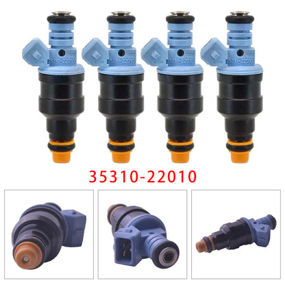 1994-1999 Hyundai Excel X3 1.5L 4 Cyl G4EK 35310-22010 4Pcs Fuel Injector