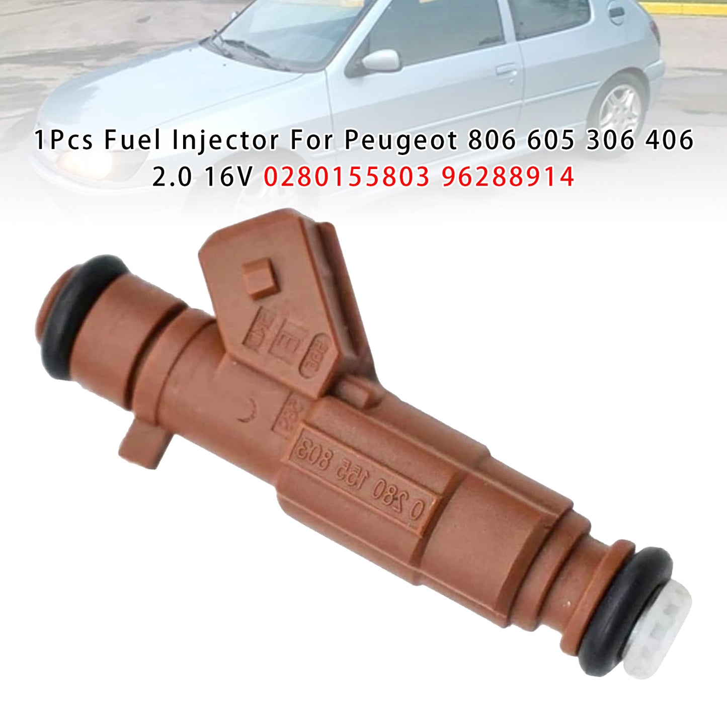 03.1997-06.2000 Peugeot 306 3/5 doors 2.0 16V 0280155803 1Pcs Fuel Injector