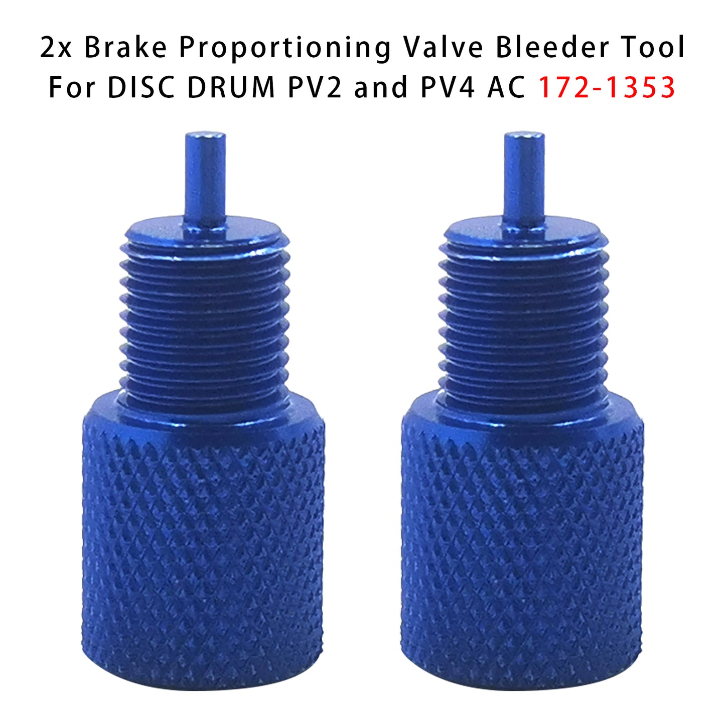 DISC DRUM PV2 and PV4 AC 172-1353 2x Brake Proportioning Valve Bleeder Tool