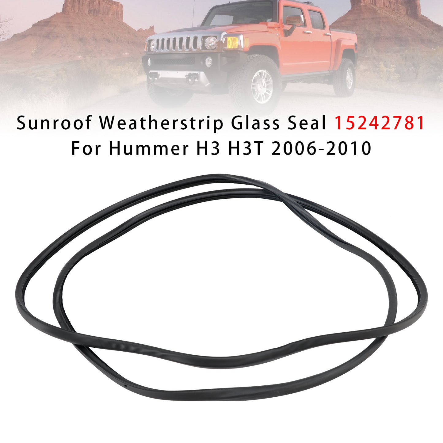 2006-2010 Hummer H3 H3T 15242781 Sunroof Weatherstrip Glass Seal