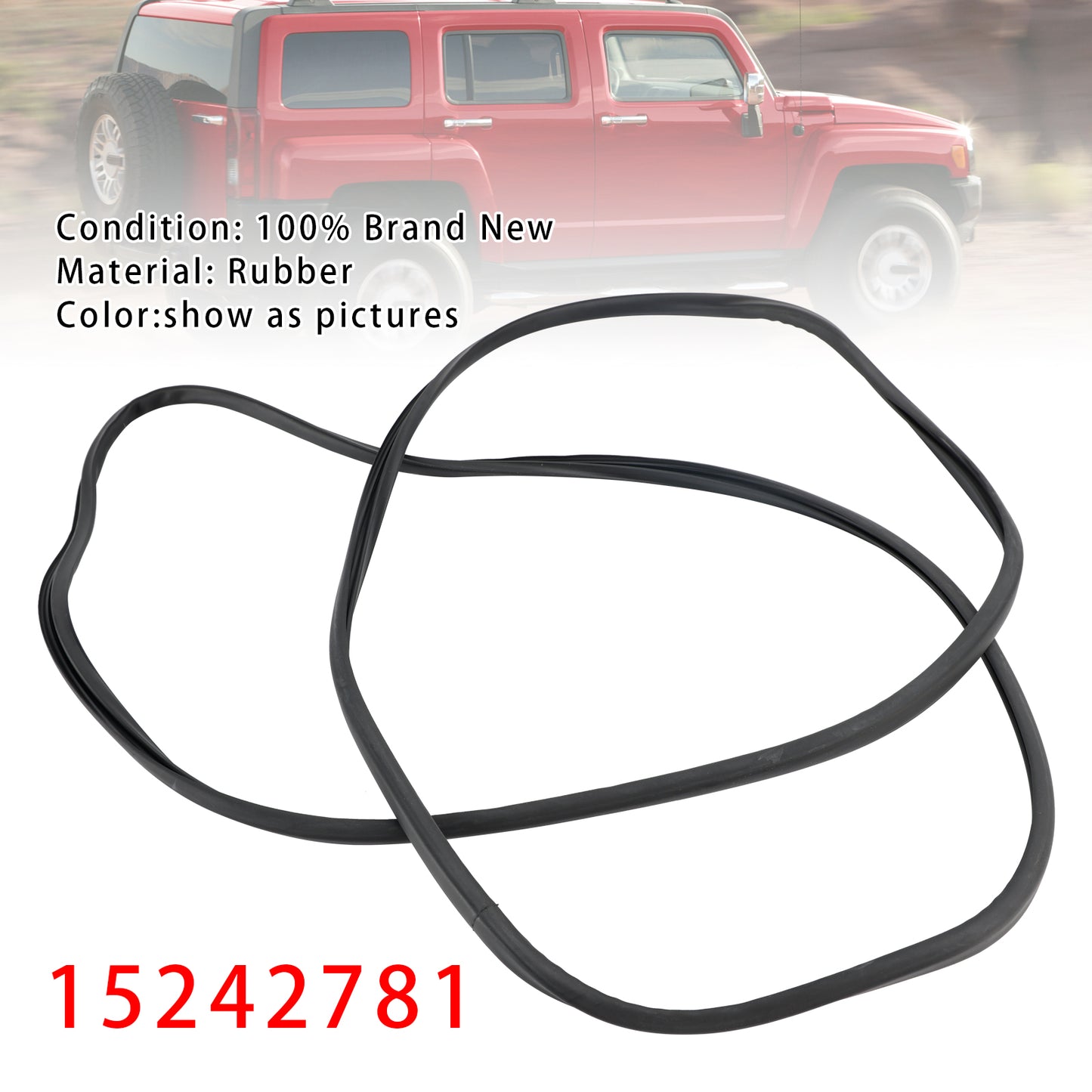 2006-2010 Hummer H3 H3T 15242781 Sunroof Weatherstrip Glass Seal