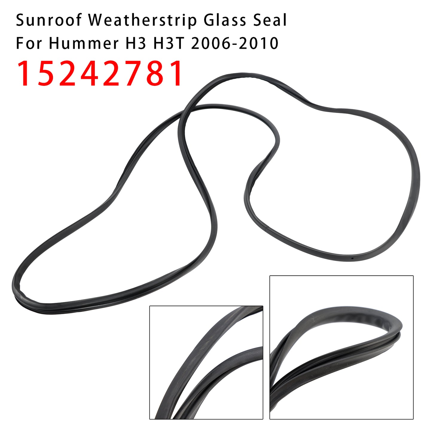 2006-2010 Hummer H3 H3T 15242781 Sunroof Weatherstrip Glass Seal