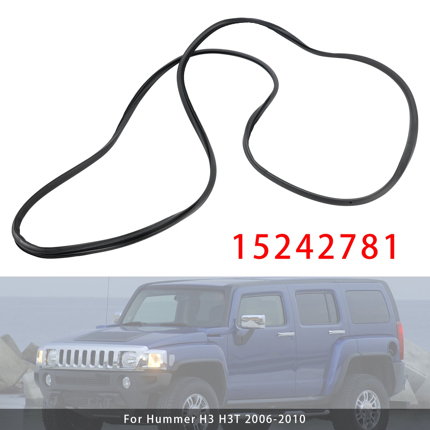 2006-2010 Hummer H3 H3T 15242781 Sunroof Weatherstrip Glass Seal