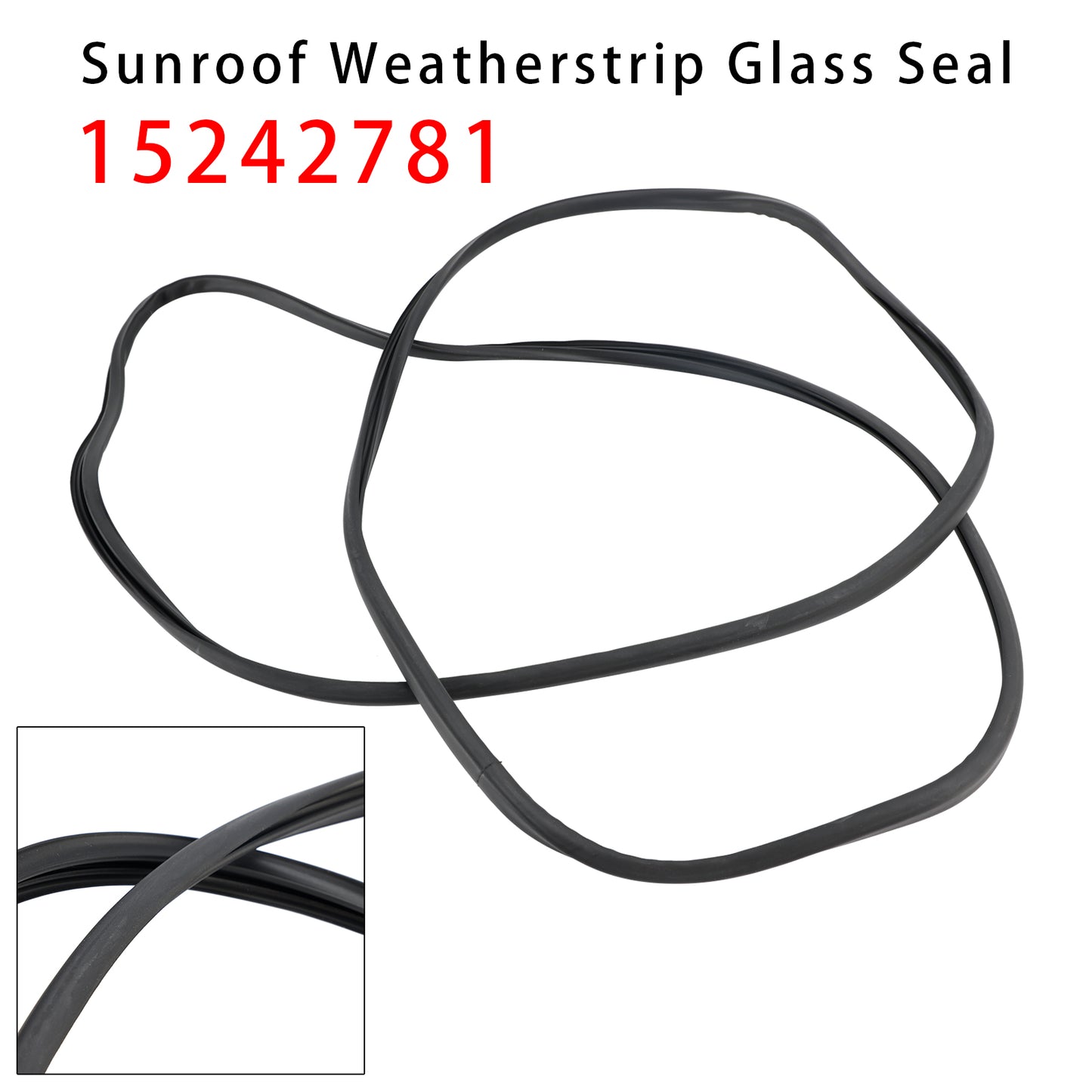 2006-2010 Hummer H3 H3T 15242781 Sunroof Weatherstrip Glass Seal