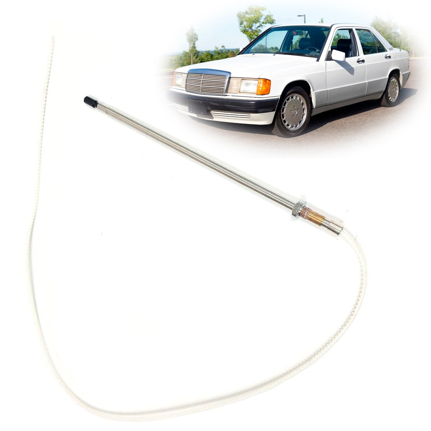 1992-1993 Mercedes 300CE 1408270001 Antenna Aerial Radio Mast Cord