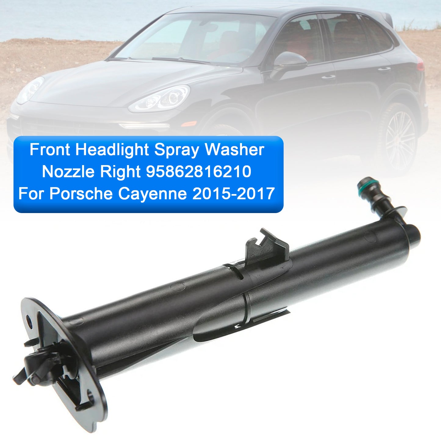 2015-2017 Porsche Cayenne 95862816210 Front Headlight Spray Washer Nozzle Right