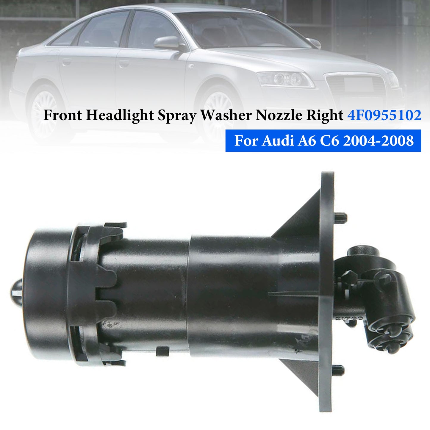 2004/07-2008/10 Audi A6 4F2 C6 4F0955102 Front Headlight Spray Washer Nozzle Right