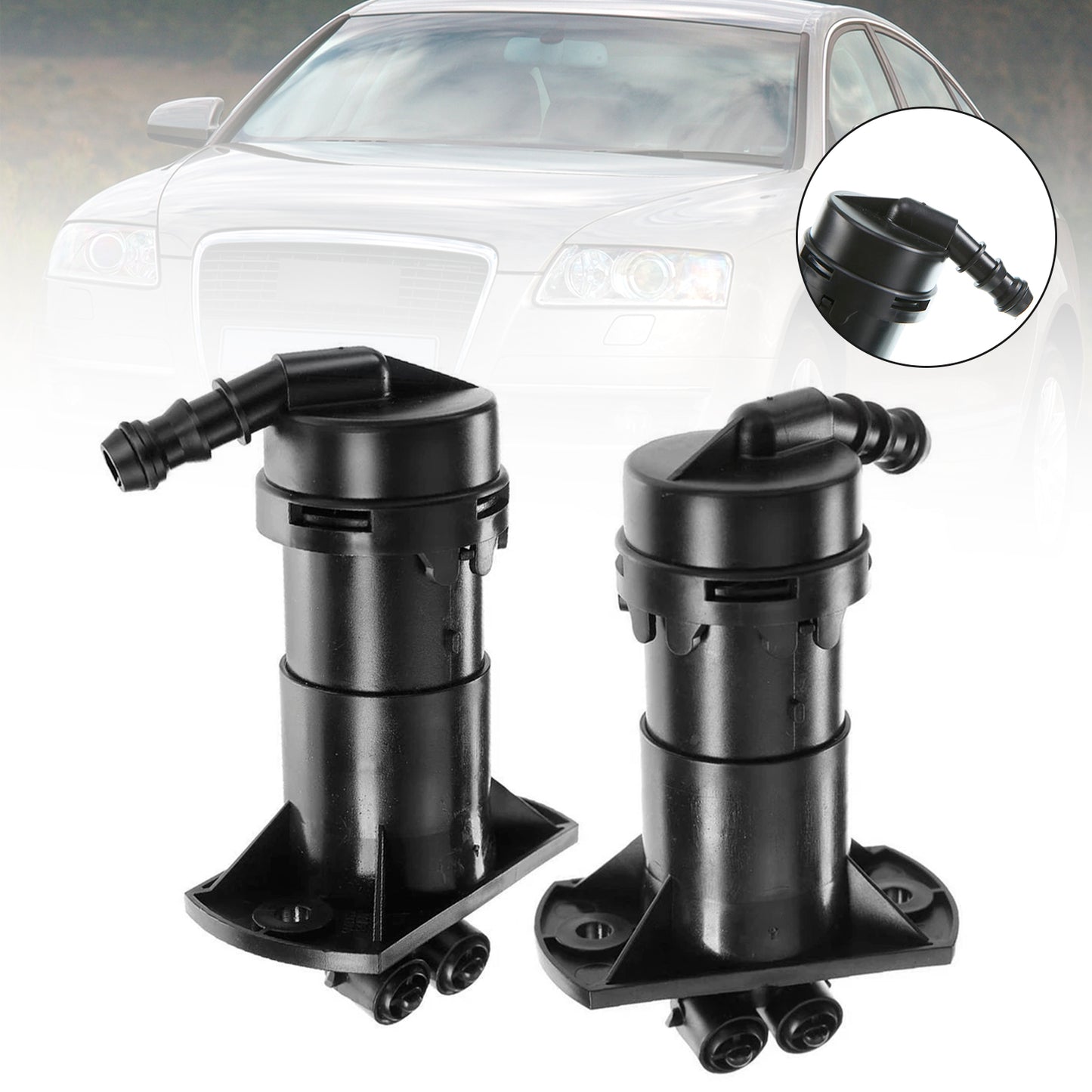 2004/07-2008/10 Audi A6 4F2 C6 4F0955101 1 Pair Front Headlight Spray Washer Nozzle