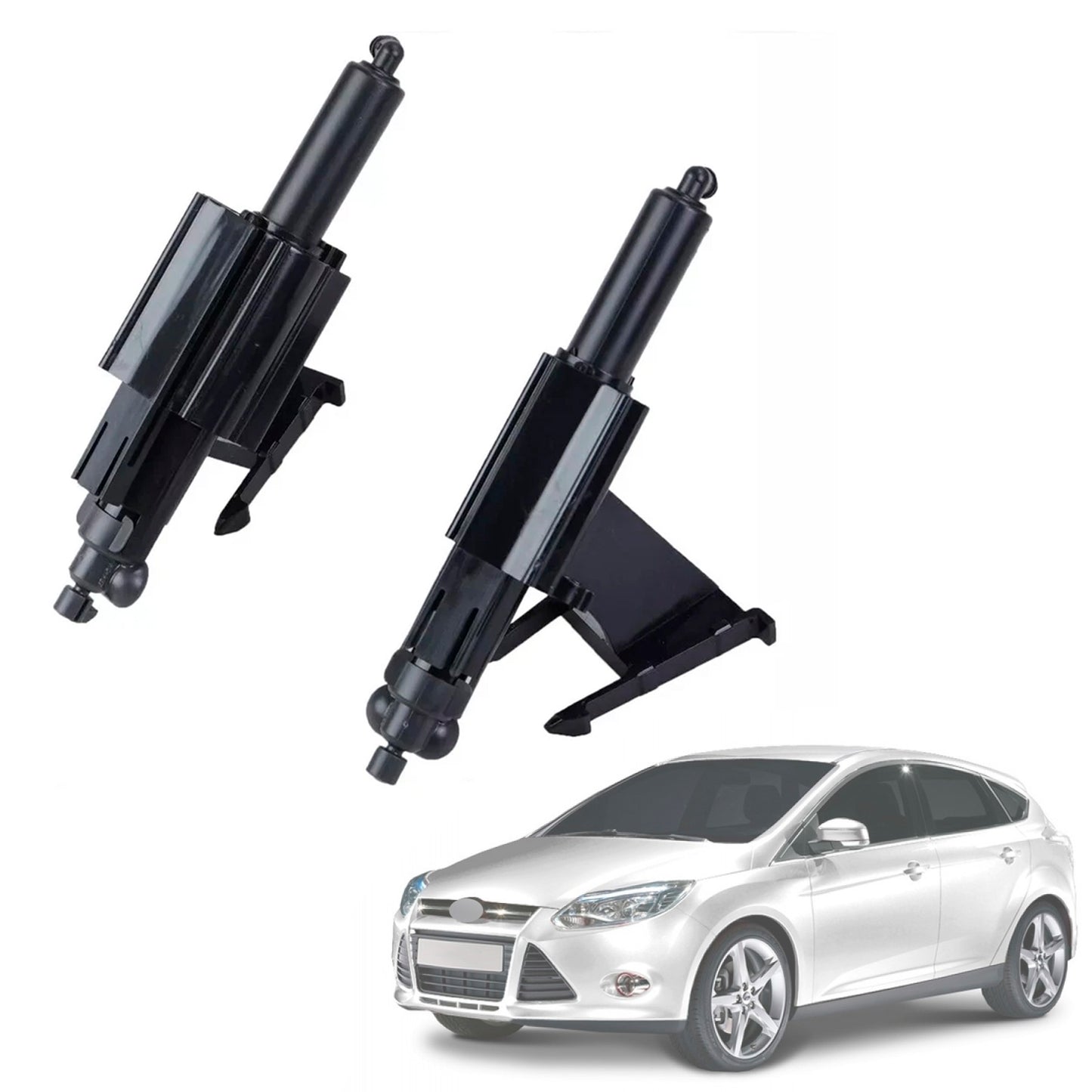 2010-2017 Ford Focus MK 3 1 Pair Front Headlight Spray Washer Nozzle