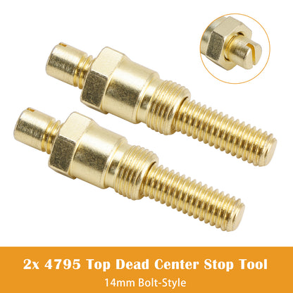 2x 4795 Top Dead Center Stop Tool 14mm Bolt-Style