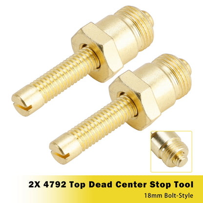 2X 4792 Top Dead Center Stop Tool 18mm Bolt-Style