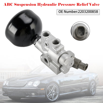 Mercedes R230 SL500 CL500 CL55 AMG 2203200858 ABC Suspension Hydraulic Pressure Relief Valve