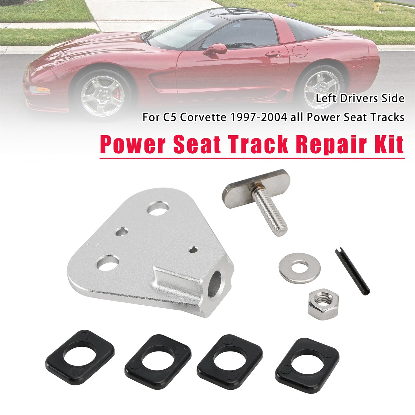 Power Seat Track Repair Kit Left Drivers Side 1997-2004 Chevy Corvette C5
