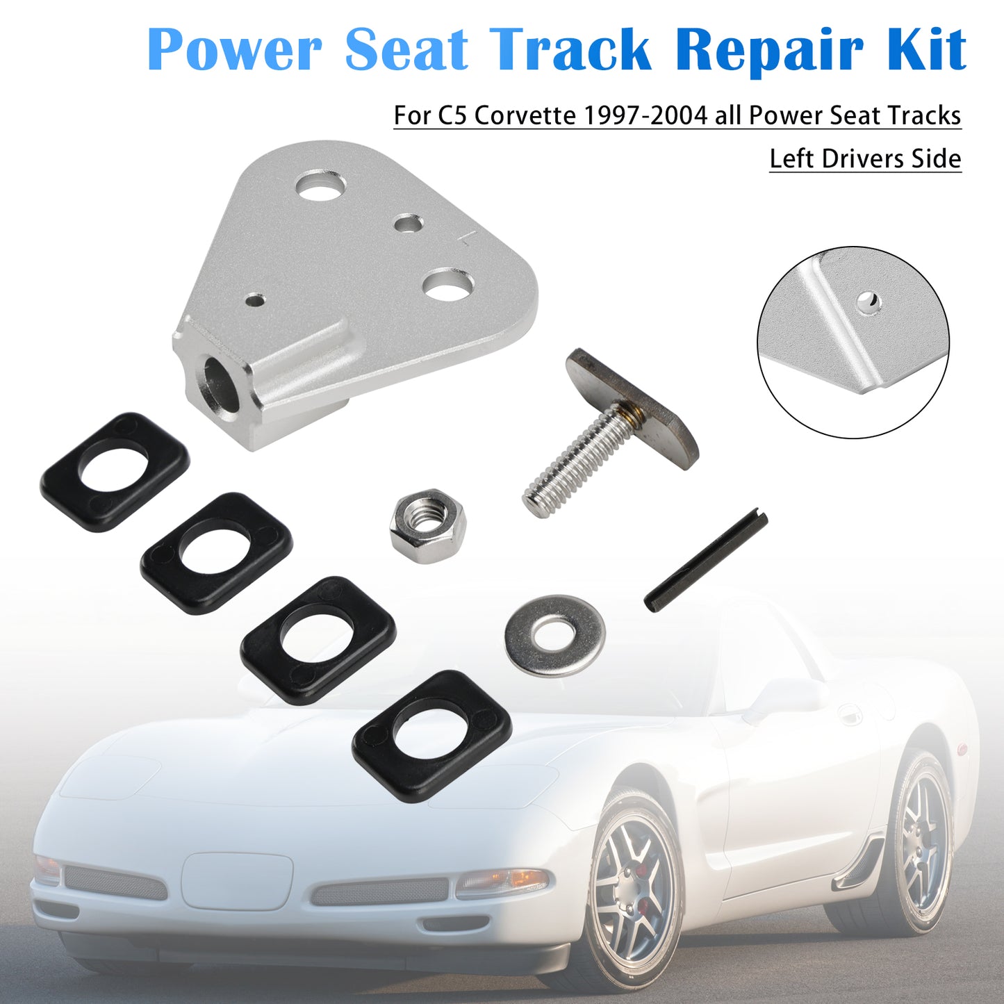 Power Seat Track Repair Kit Left Drivers Side 1997-2004 Chevy Corvette C5