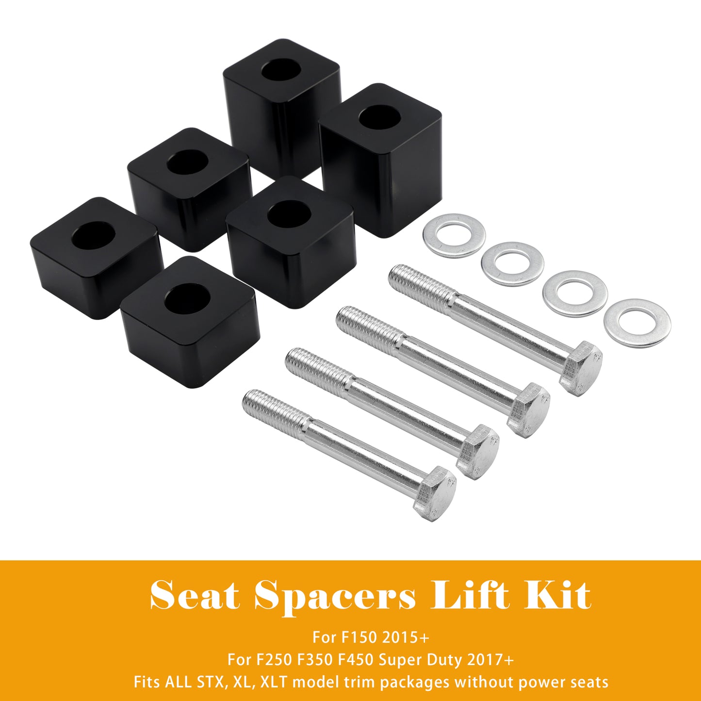 2015+ F150 Seat Lift Kit 4/5"-2.4"
