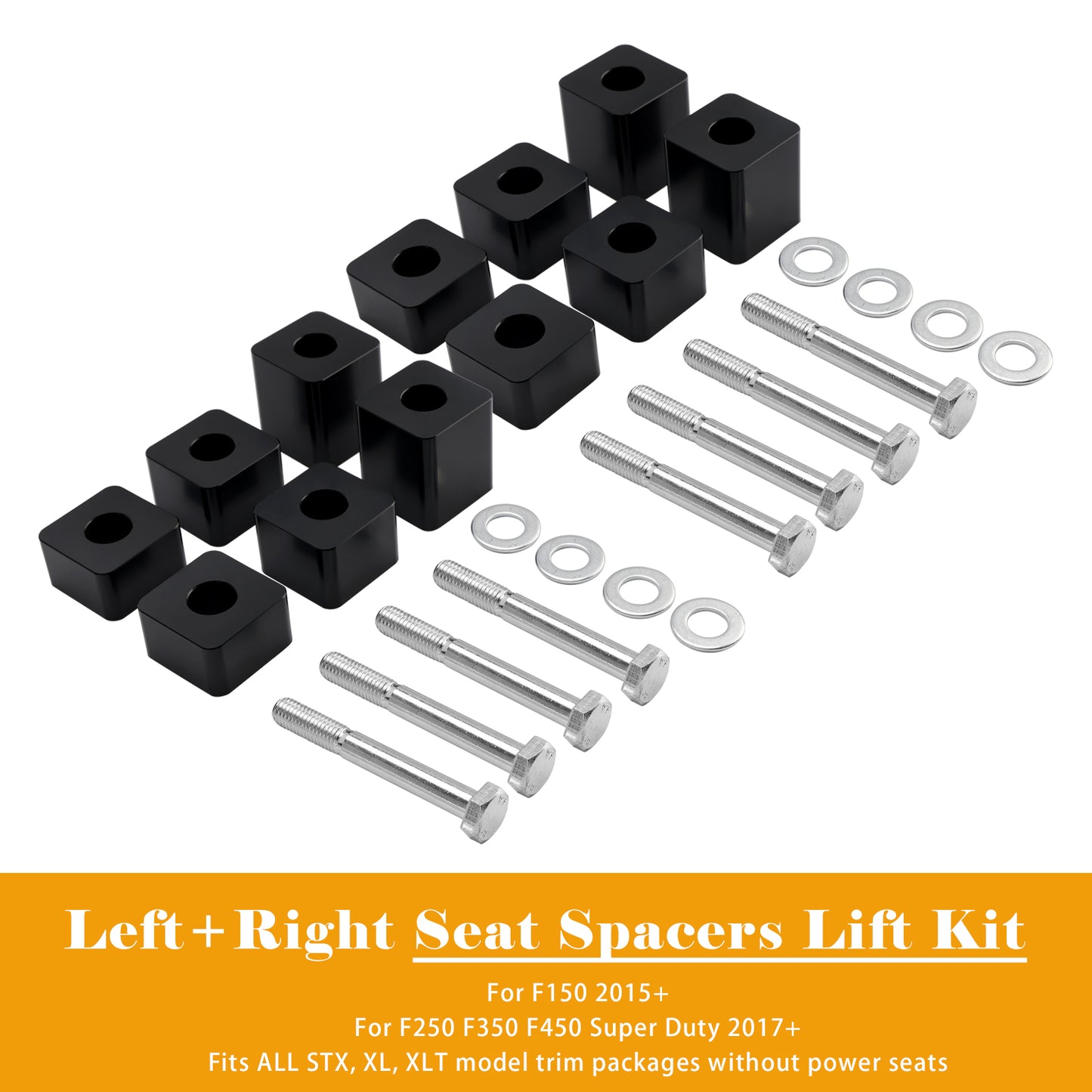 2015+ F150 2x Seat Lift Kit 4/5"-2.4"