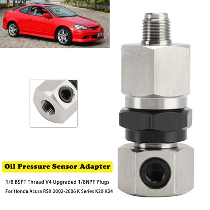 Oil Pressure Sensor Adapter 2002-2006 Honda Acura RSX K Series K20 K24