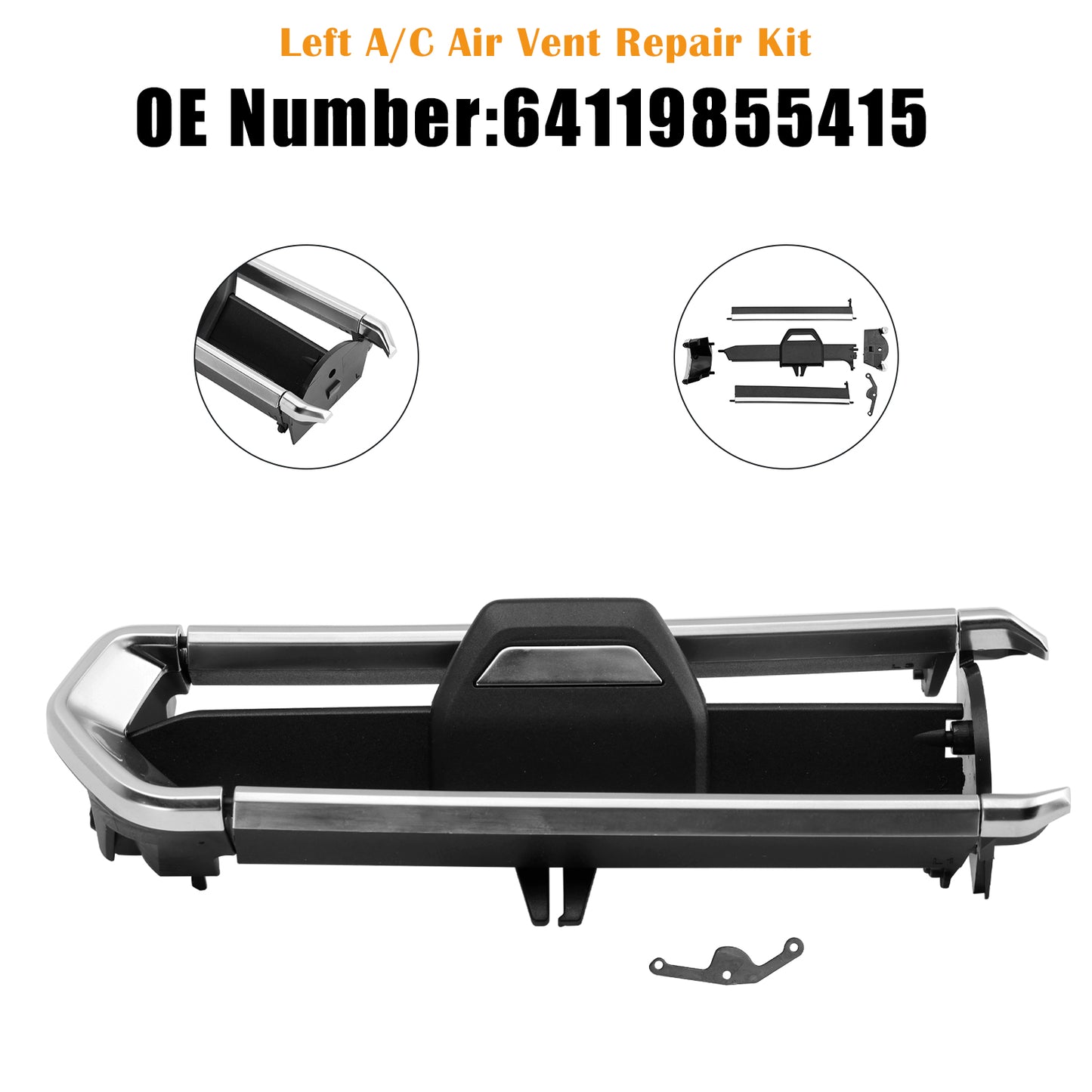 2017-2023 BMW Z4 G29 64119855415 Left A/C Air Vent Repair Kit