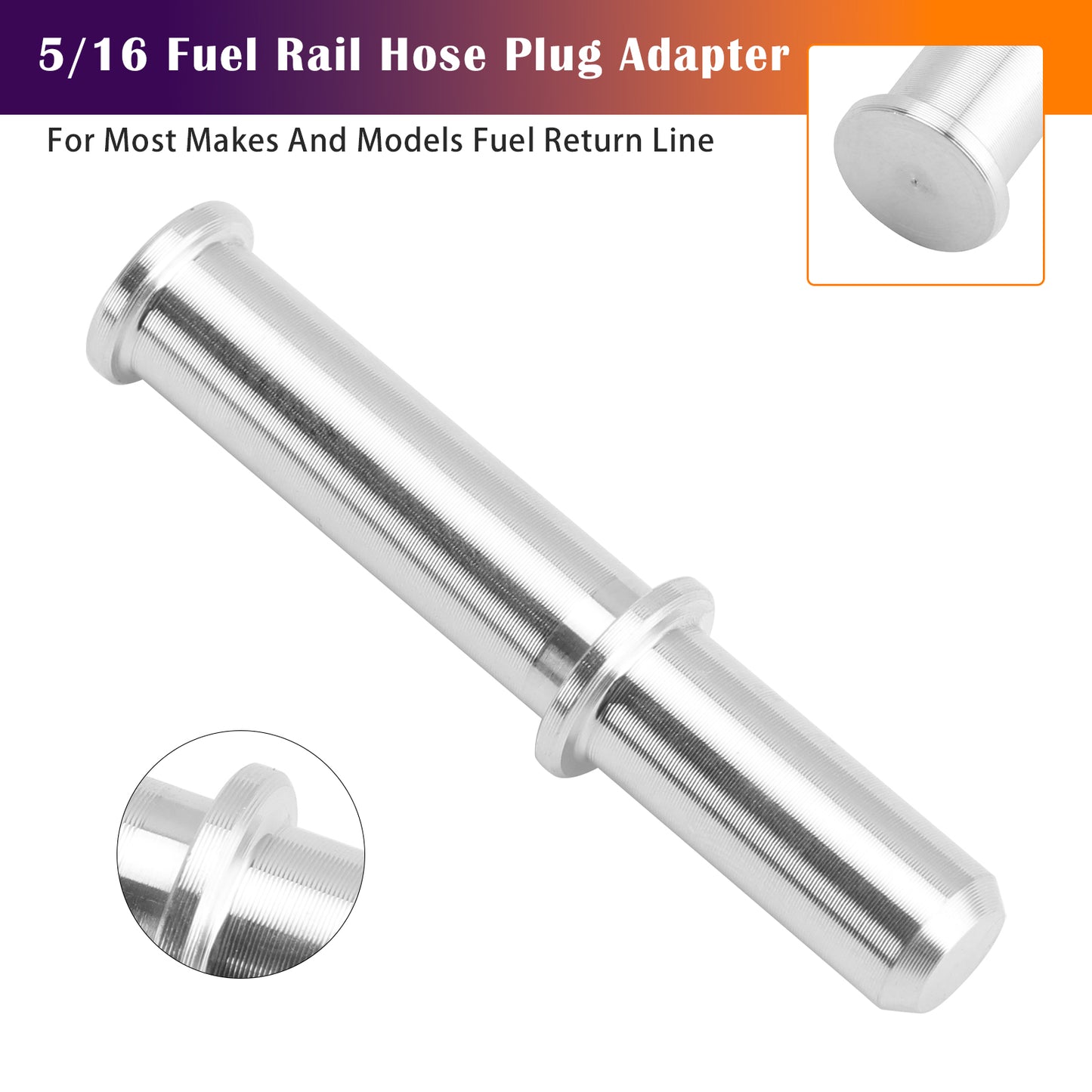 LS LS1 LS3 AN807-01A Quick Connect Male 5/16 Fuel Rail Hose Plug Adapter