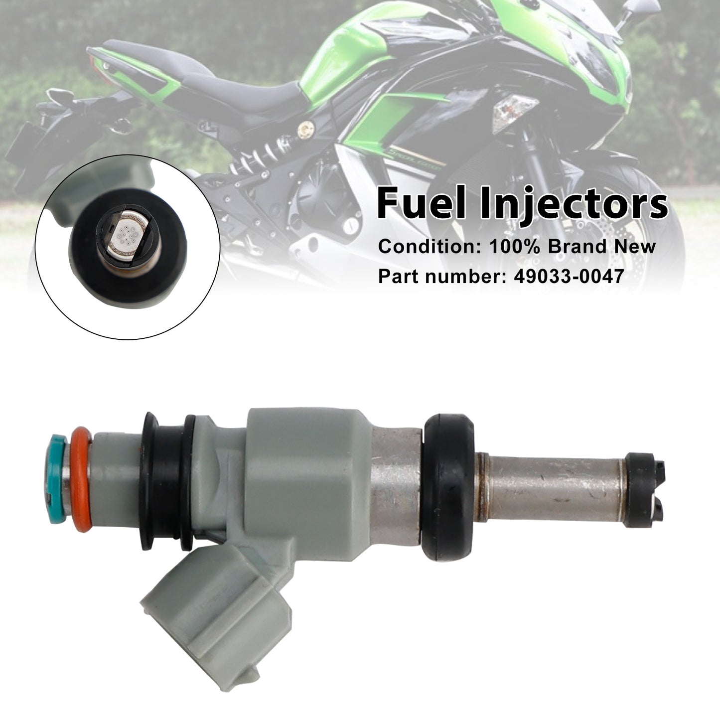 2018-2024 Kawasaki Ninja 400 (EX400) 49033-0047 Fuel Injectors