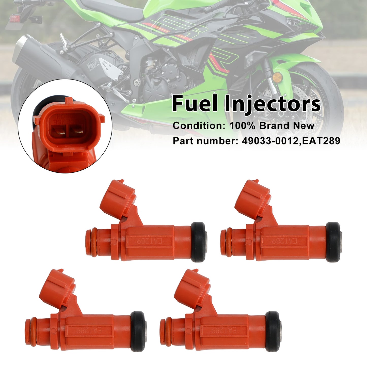 2011-2019 Kawasaki NINJA 1000 ZX1000 49033-0012 Fuel Injectors