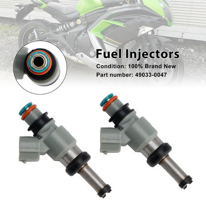 2024 Kawasaki Ninja 500 (EX500) 49033-0047 Fuel Injectors