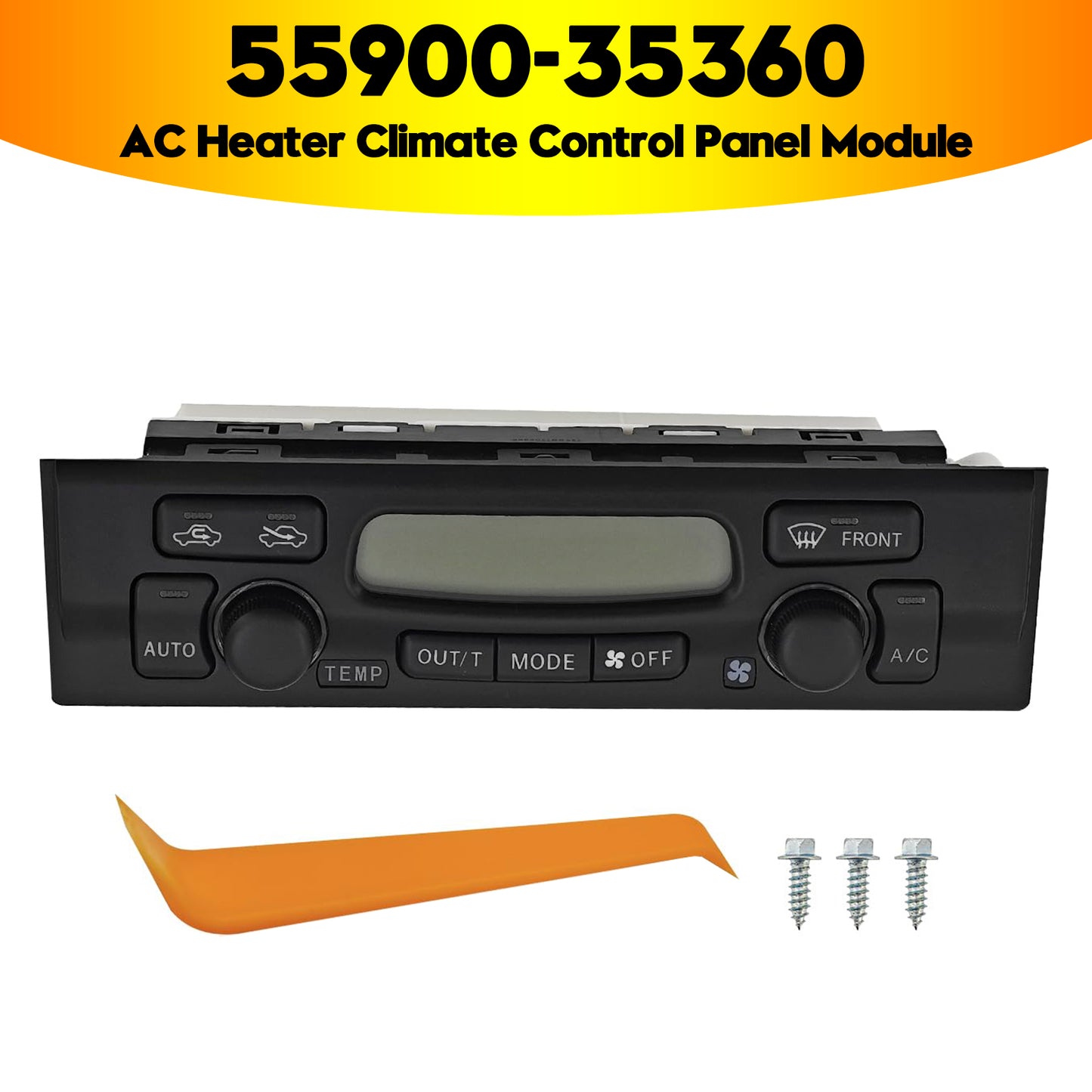 1999-2002 Toyota 4Runner 55900-35360 AC Heater Climate Control Panel Module