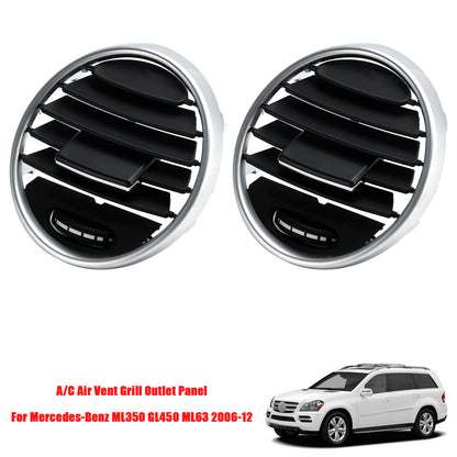 2005-2008 Benz ML 350 Premium Type 06 M272.962 200 7A/MT 1648301954 2Pcs A/C Air Vent Grill Outlet Panel
