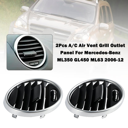 2005-2008 Benz ML 350 Premium Type 06 M272.962 200 7A/MT 1648301954 2Pcs A/C Air Vent Grill Outlet Panel
