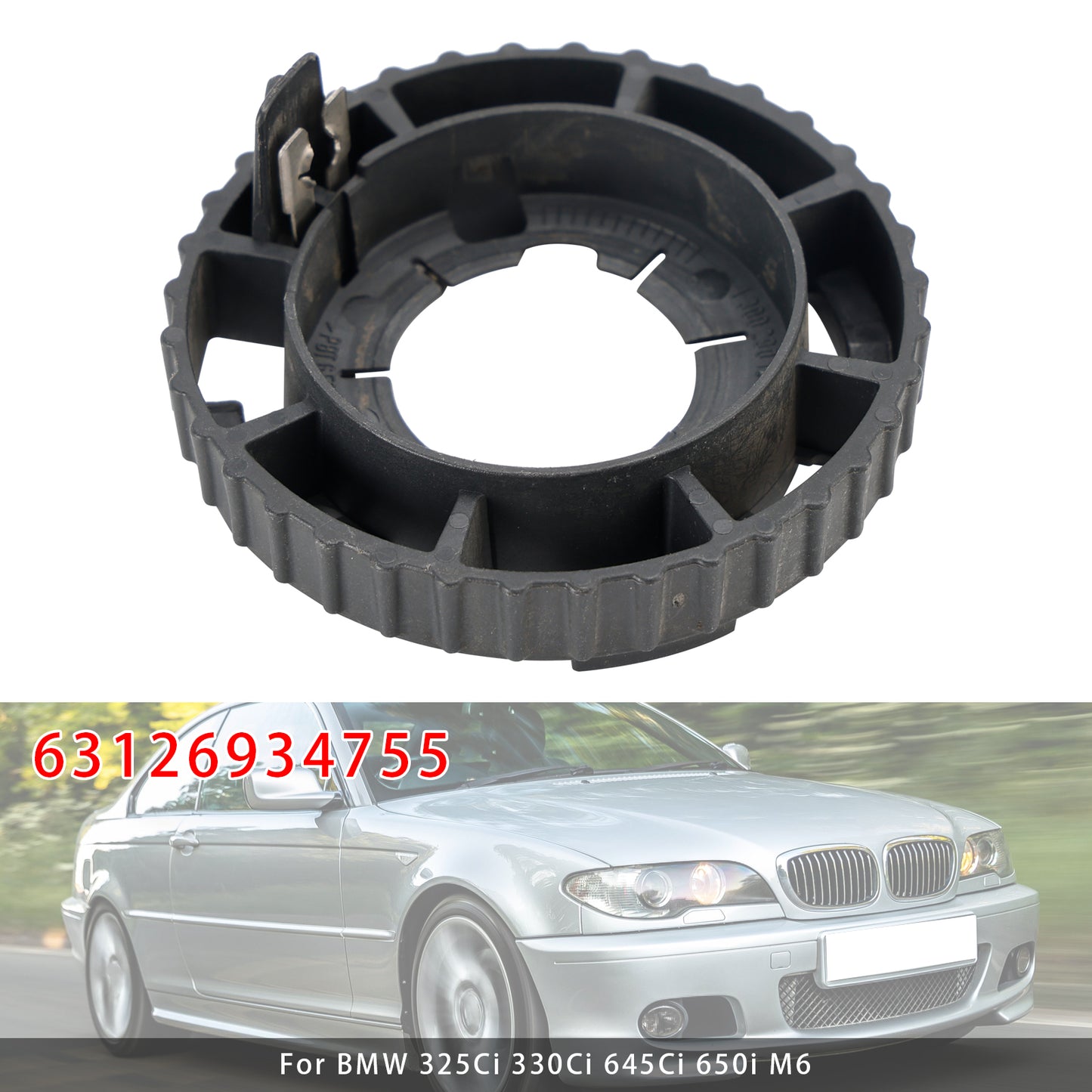 BMW 325Ci 330Ci 645Ci 650i M6 63126934755 Headlight Bulb Retainer
