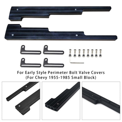 1955-1985 Chevy Small Block Early Style Perimeter Bolt Valve Covers Spark Plug Wire Looms Holders